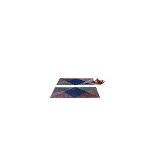 Chilewich Signal Twilight Rectangle Placemats 14"x19" Vinyl Set Of 2